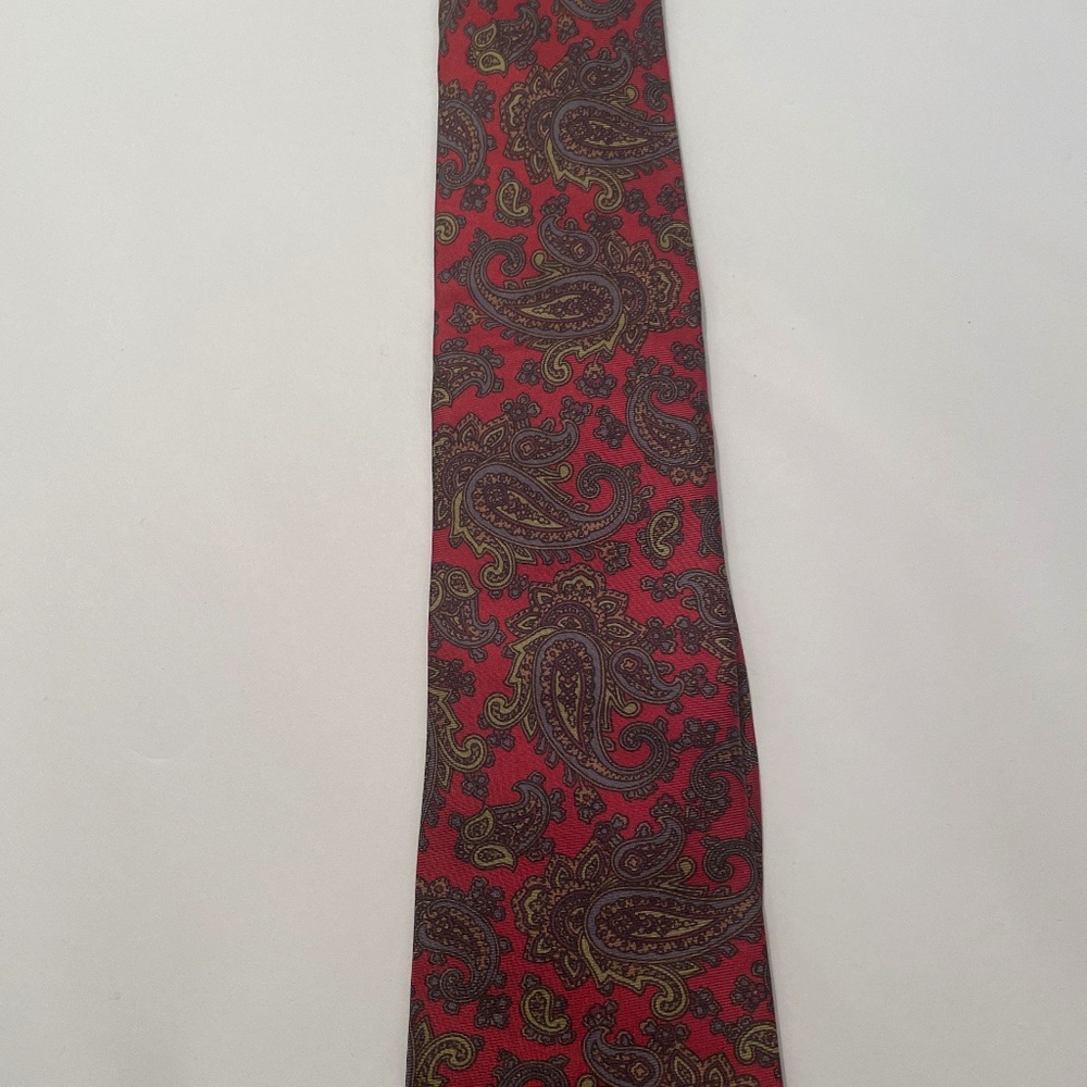 Pierre Cardin Red Paisley Neck Tie